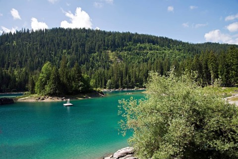 Cauma lake in Switzerland