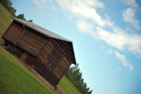 Typical swiss alpine chalet