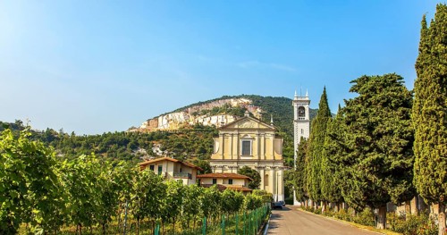 Brescia Lombardy Italy with marble quarry