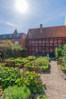 Kerteminde, Museum Farvergarden, colour garden or dye garden, cultural history, half-timbered