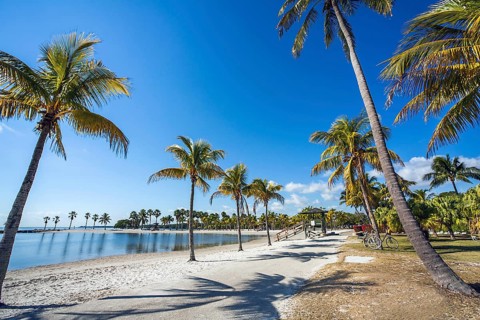 The Round Beach at Matheson Hammock County Park Miami Florida