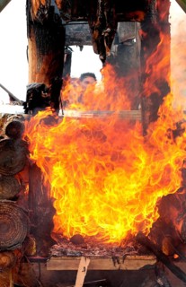 Hindu cremation in Bali