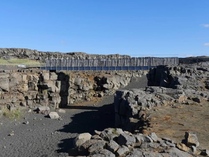 Midlina, bridge between the continents, Reykjanes, Iceland, Europe