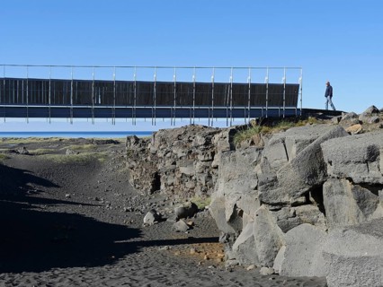 Midlina, bridge between the continents, Reykjanes, Iceland, Europe