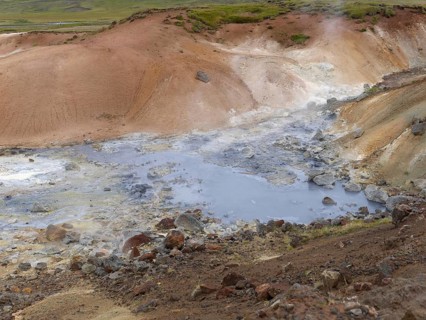 Seltun solfatar field in the Krysuvik volcanic system in the south of the Reykjanes peninsula in