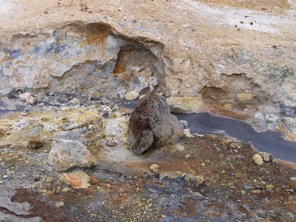 Seltun solfatar field in the Krysuvik volcanic system in the south of the Reykjanes peninsula in