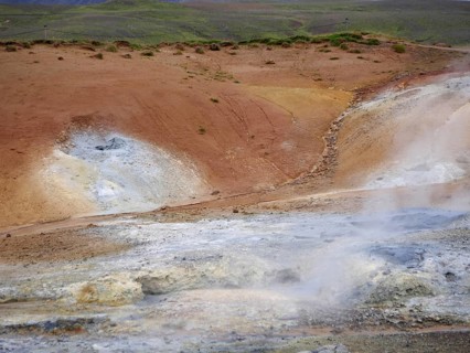 Seltun solfatar field in the Krysuvik volcanic system in the south of the Reykjanes peninsula in