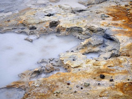 Seltun solfatar field in the Krysuvik volcanic system in the south of the Reykjanes peninsula in