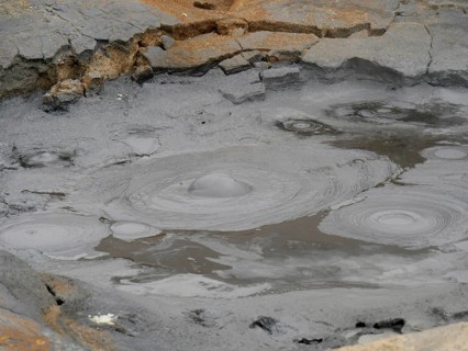 Boiling mud at Namafjall, Iceland, Europe