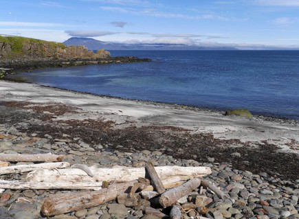 Bakkafjordur beach in north-east Iceland
