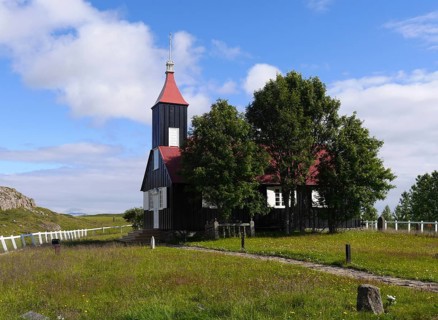 The Kirkjubaerjarkirja church in Iceland
