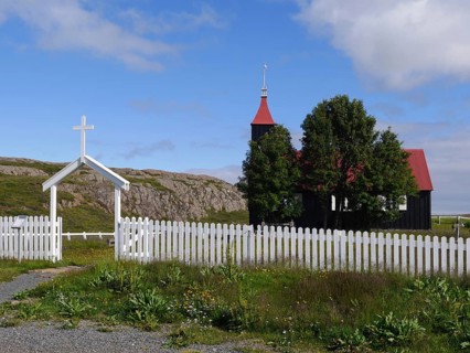 The Kirkjubaerjarkirja church in Iceland
