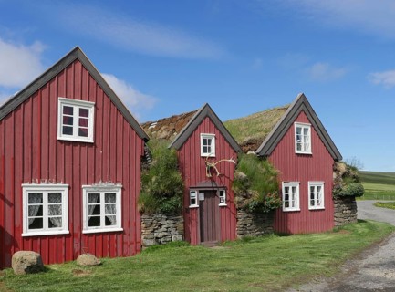 The Bustarfell peat farm in north-east Iceland