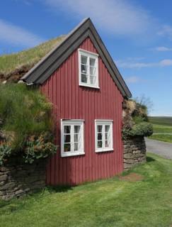 The Bustarfell peat farm in north-east Iceland