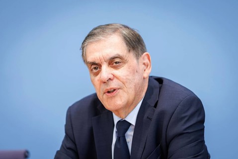 Romani Rose, Chairman of the Central Council of German Sinti and Roma, recorded during the Federal