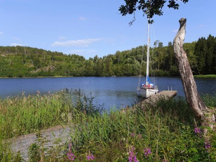 Beautiful lagoon on the Swedish high coast