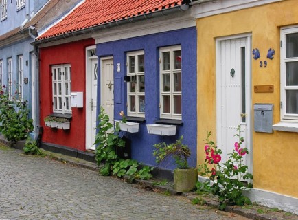 Korsor is a harbour town on the Great Belt on the island of Zealand Denmark
