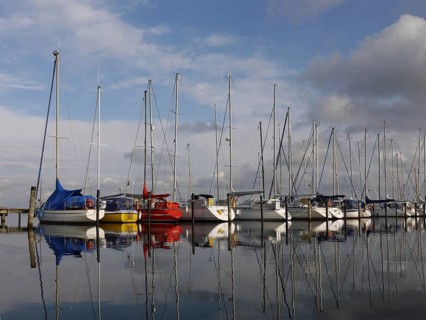 Jetty 12 in the large Heiligenhafen marina