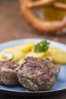 Bavarian meat balls with potato salad