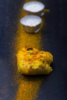 Grilled chicken with curry powder