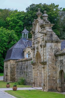 Manoir du Hilguy, former aristocratic residence, now a holiday resort of the British The Holiday