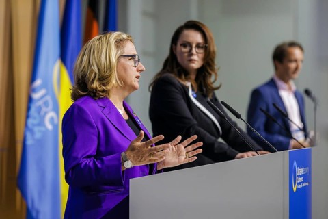 Ukraine Recovery Conference URC. Svenja Schulze (SPD), Federal Minister for Economic Cooperation