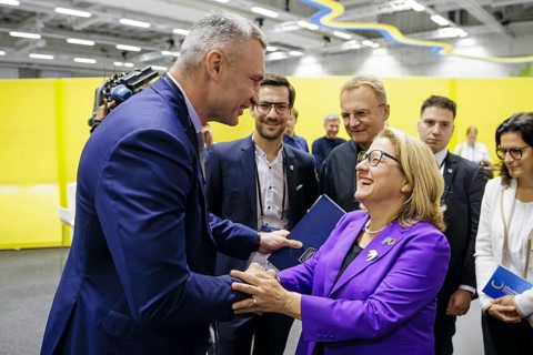 Ukraine Recovery Conference URC. Svenja Schulze (SPD), Federal Minister for Economic Cooperation