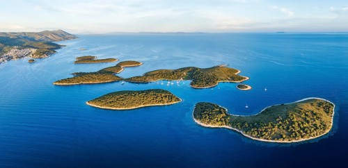 Pakleni or Paklinski Islands off the island of Hvar, Dalmatia, Croatia, Europe