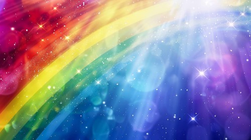 A multi-colored background with the LGBT rainbow colours, AI generated