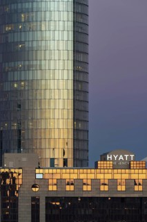 LVR Tower, Cologne Triangle, headquarters of the European Aviation Safety Agency, EASA, and Hyatt