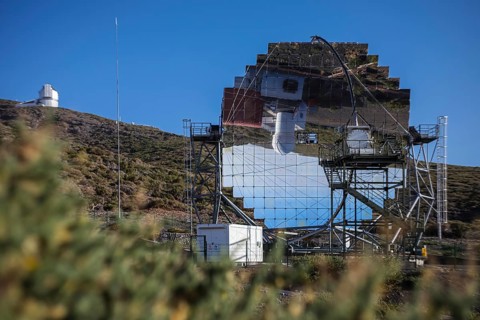 MAGIC Telescope at the Roque de los Muchachos Observatory, ORM, astronomical observatory located in