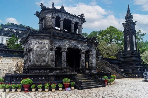 Shrine pavilion in Imperial Khai Dinh Tomb