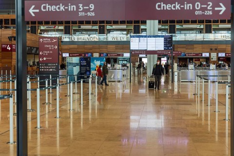Berlin Brandenburg BER Willy Brandt Airport Terminal 1 in Germany