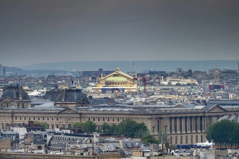 View of the Opera from the Panthéon, Paris, Île-de-France, France, Europar, Paris, Île-de-France,
