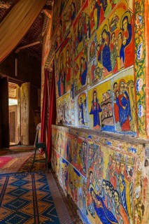 Ura Kidane Mehret Church, monastery on Zege Peninsula in Lake Tana