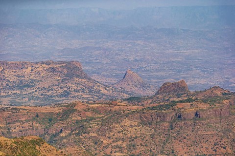 Landscape of Ethiopia in Africa