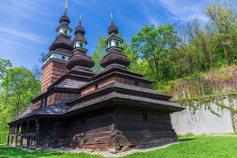 Prague, Czech Republic: Church of the Archangel Michael built in 18th century burnt down in 2020