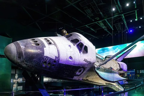 Space Shuttle Atlantis at the visitor complex of Kennedy Space Center
