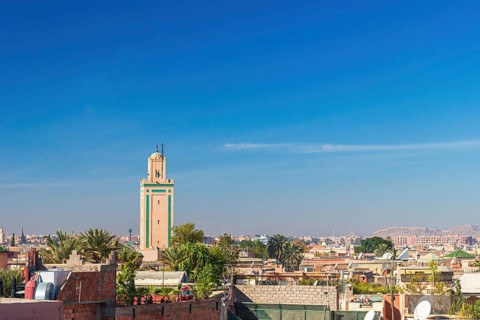 Cityscape with Koutoubia Mosque