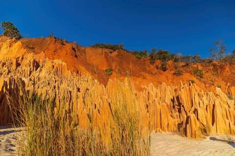 This unique colorful formation is unique to the region of Diego Suarez and only accessible by 4x4