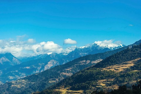 Scenery somewhere in east Bhutan on the road to Thimphu