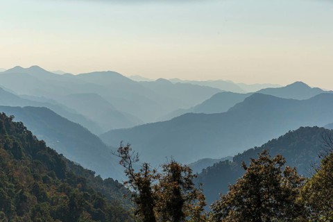 Scenery somewhere in east Bhutan on the road to Thimphu
