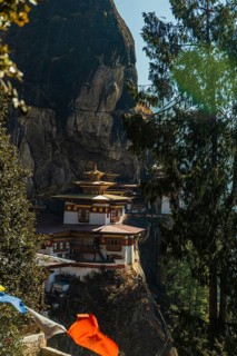 The famous Taktshang Goemba dzong monastery