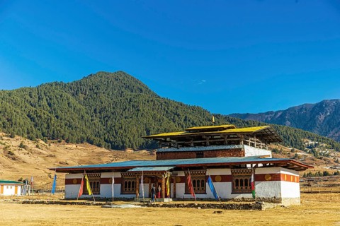 Khewang Lhakhang temple also called Chulukhe in the colloquial language because it is circled by