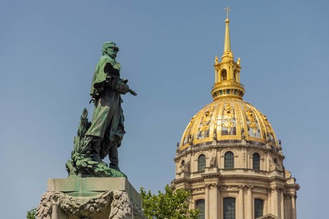 Statue of the Marechal E.Fayolle designed by sculptor J.Boucher in 1935