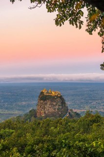 Sunrise at Mount Popa in Mynamar