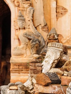 Ancient Stupa at Indein in Myanmar