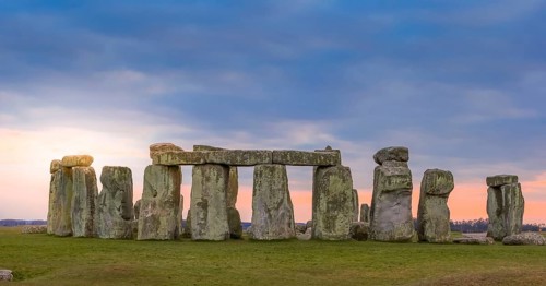 The famous Stonehenge around Fall