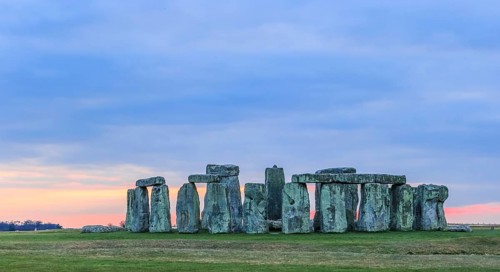 The famous Stonehenge around Fall