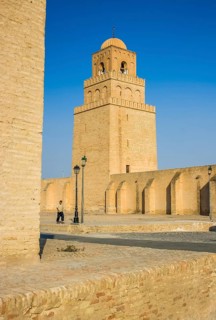 The Sidi Oqba mosque in Kairouan also known as the Grand Mosque